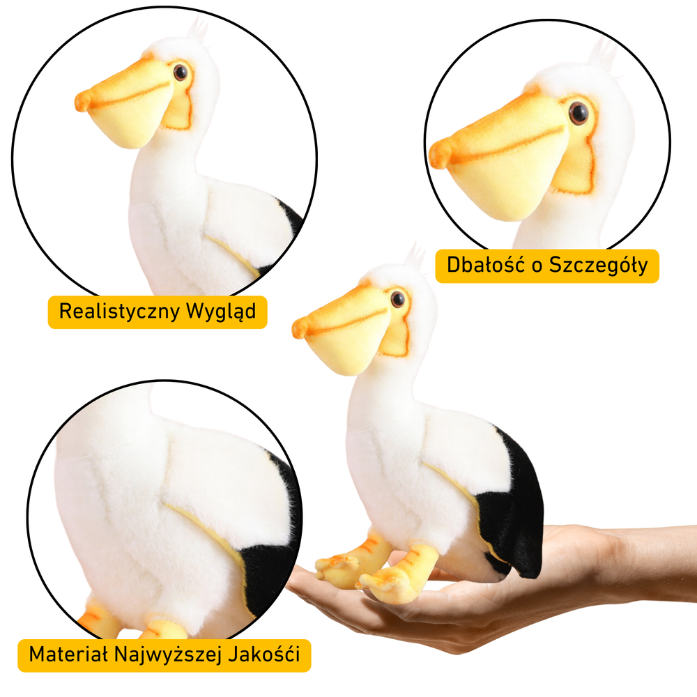 Plüsch Pelikan Vogel Plüschtier Maskottchen Kuscheltier 24cm