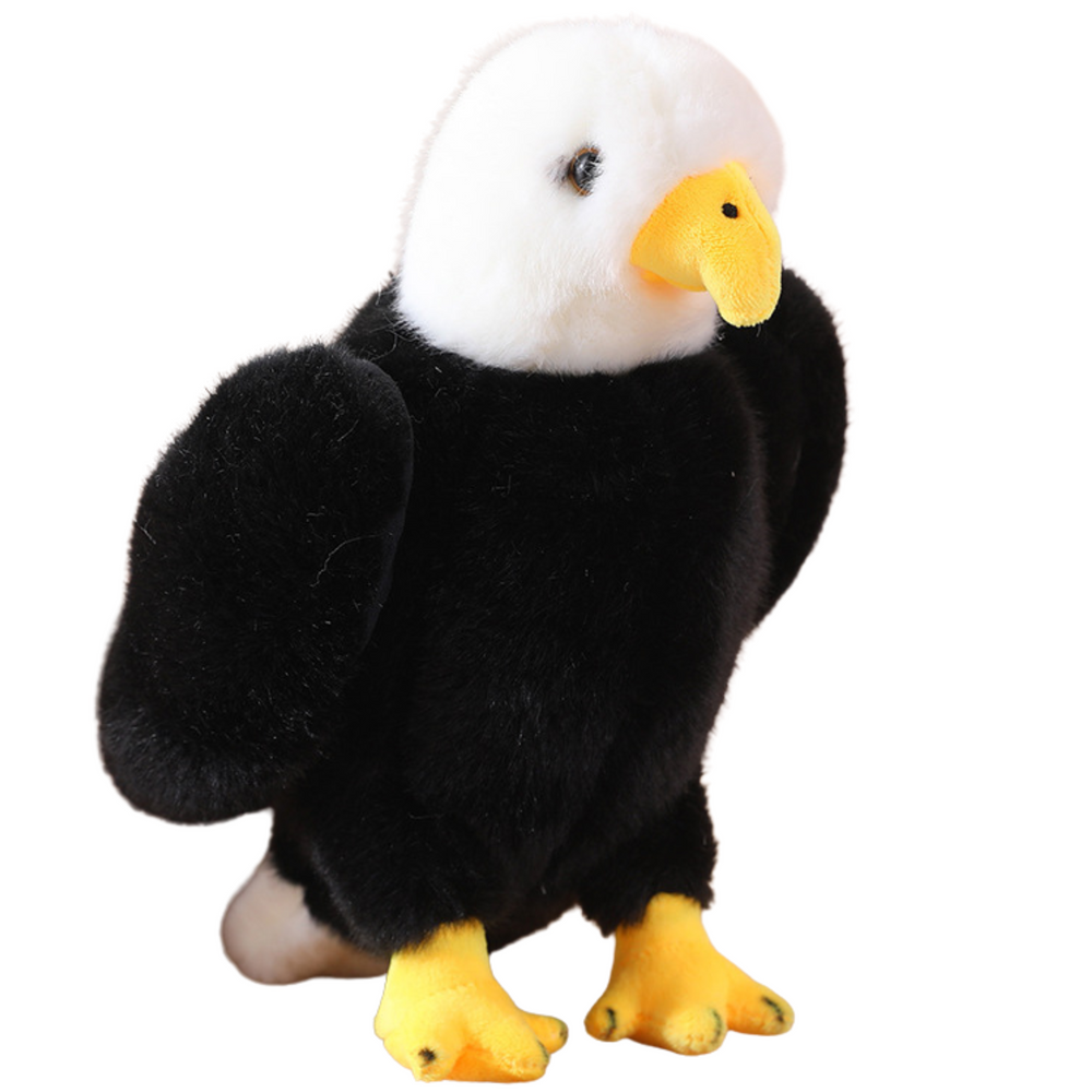 Pluszowy orzeł ptak pluszowa maskotka maskotka przytulanka czarno-biała 25cm
