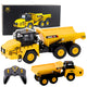 Huina Remote Controlled Rc Dumper Truck 1553 Yellow 1:16