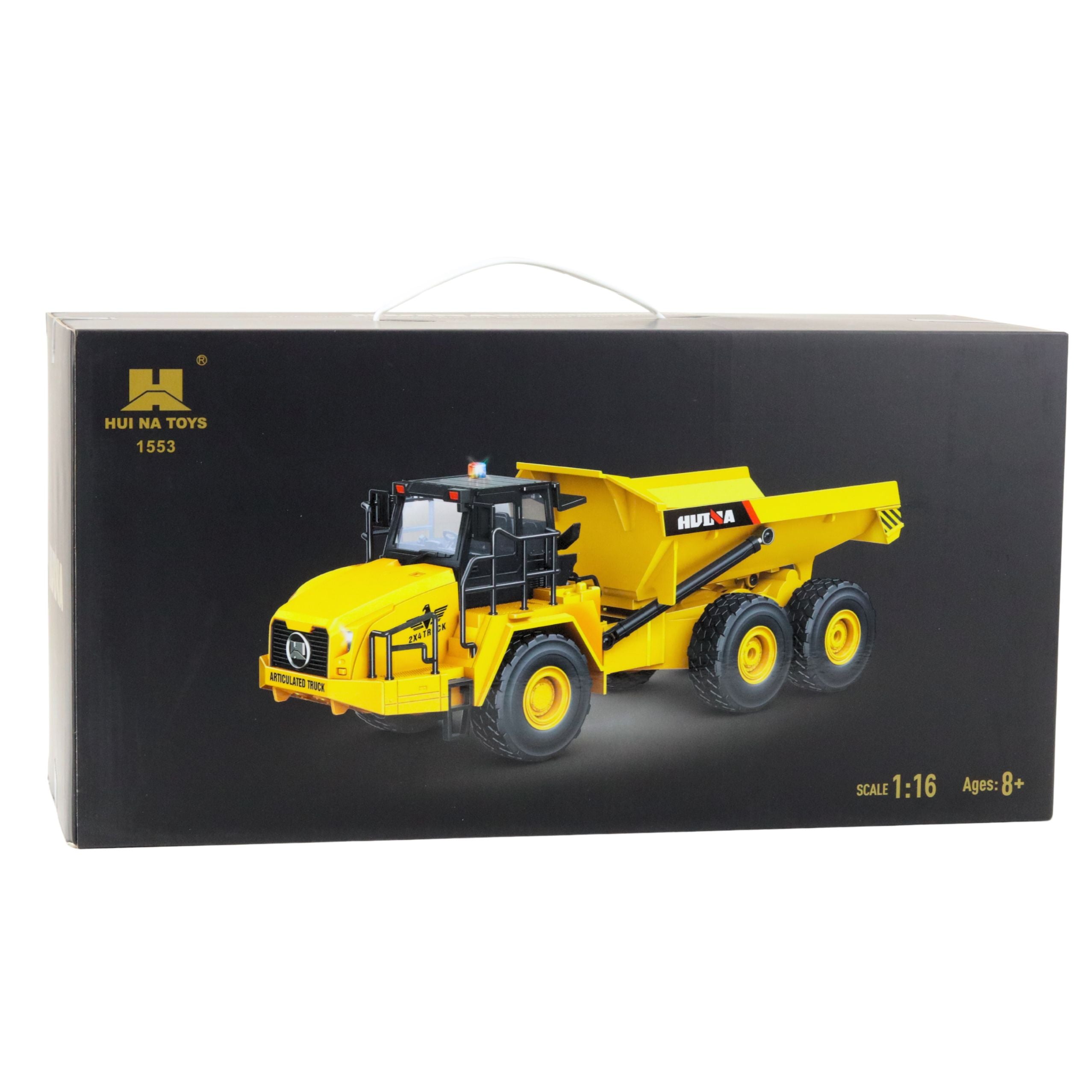 Huina Remote Controlled Rc Dumper Truck 1553 Yellow 1:16
