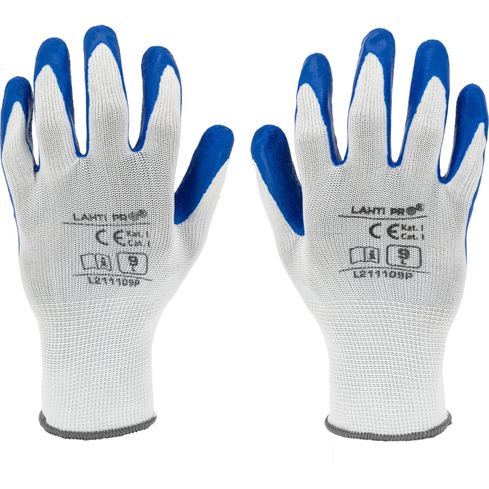 Guanti Lattice Navy-bianco L211109p 12 Paia 9 Ce Lahti