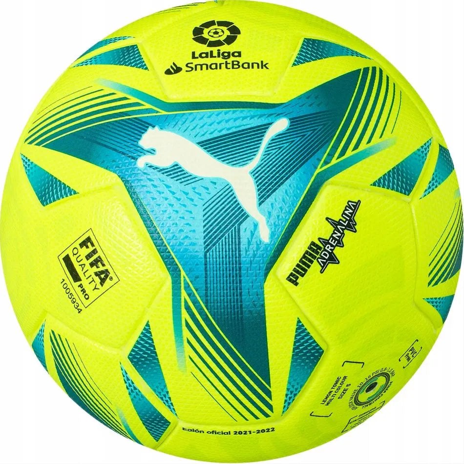 Piłka Puma Football Laliga 2 Adrenalina Fifa Quality Pro Żółta