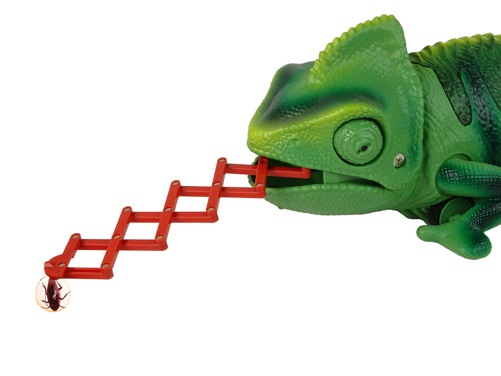 Remote Controlled Chameleon Green Light 28 Cm