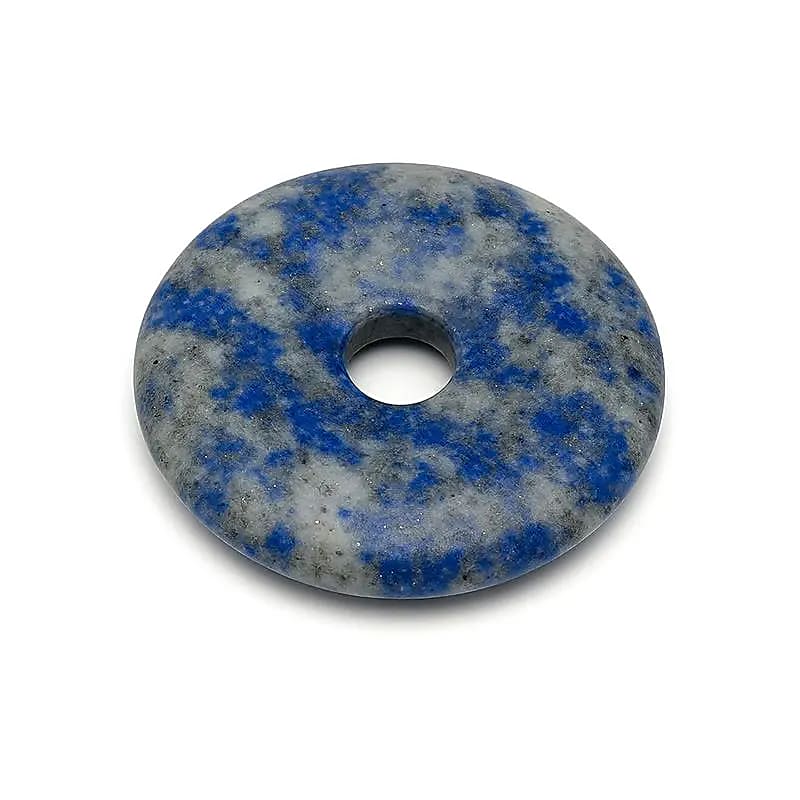 Donut Lapis Lazuli bez sznurka - 5,0 cm, zestaw 2 szt