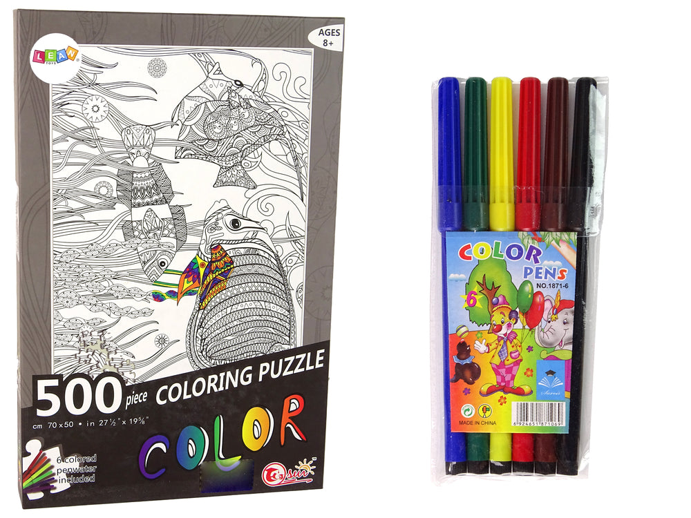 Puzzles To Colour 500 Pieces Fish Ocean