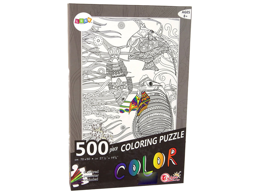 Puzzles To Colour 500 Pieces Fish Ocean