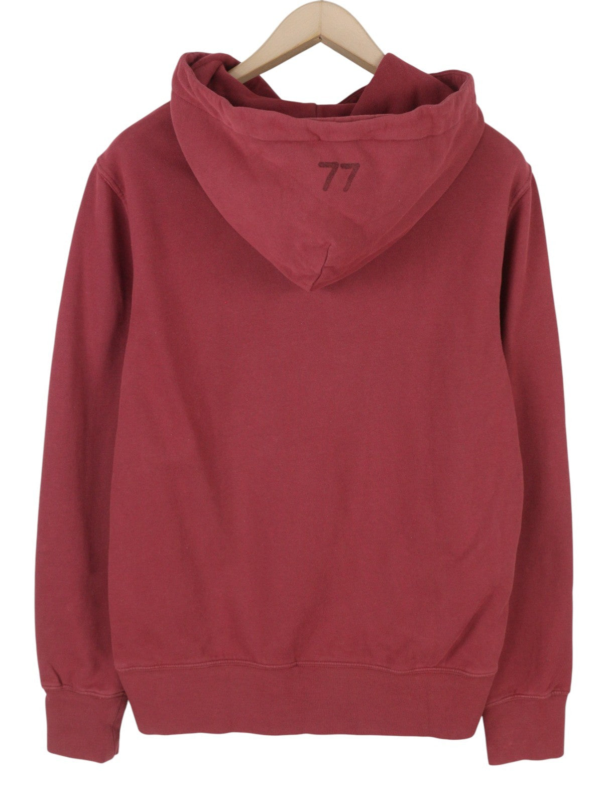 American Eagle Outfitters Uomo Felpa con cappuccio rossa Tasca a marsupio oversize da indossare
