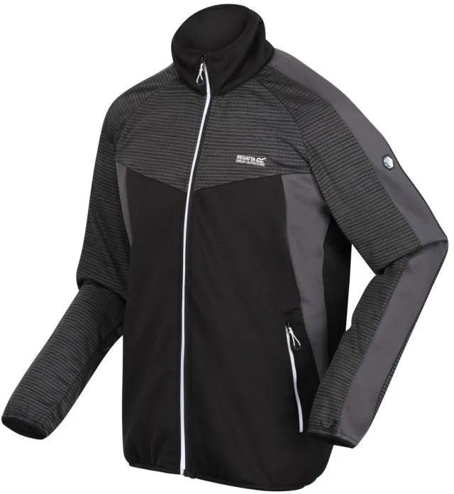 Hanorac pentru bărbați Regatta Men Yare Vi Extol Stretch Softshell Jacket Negru