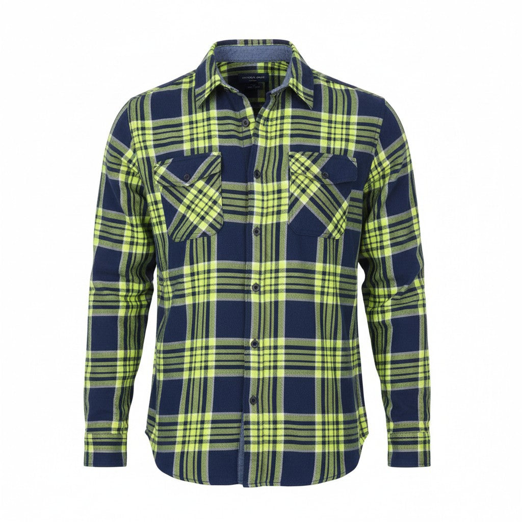 American Eagle Outfitters Men Shirtflannel Plaid Button-up Casual