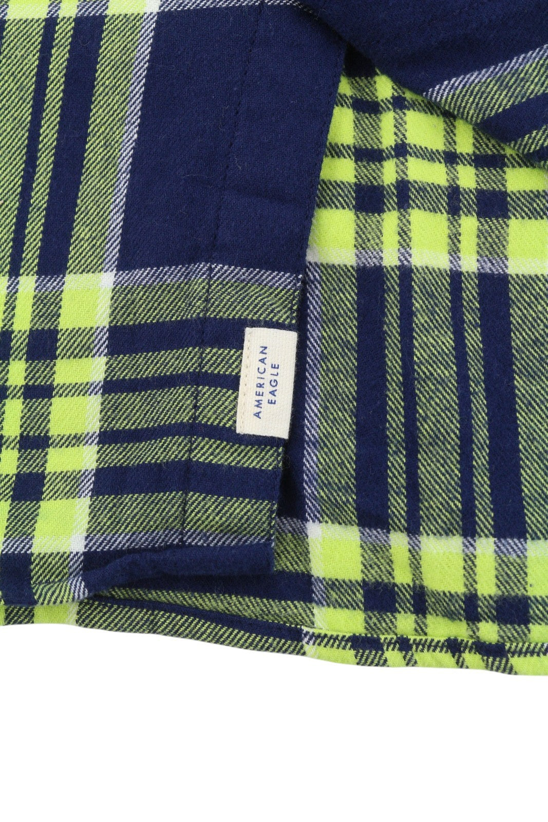 American Eagle Outfitters Men Shirtflannel Plaid Button-up Casual