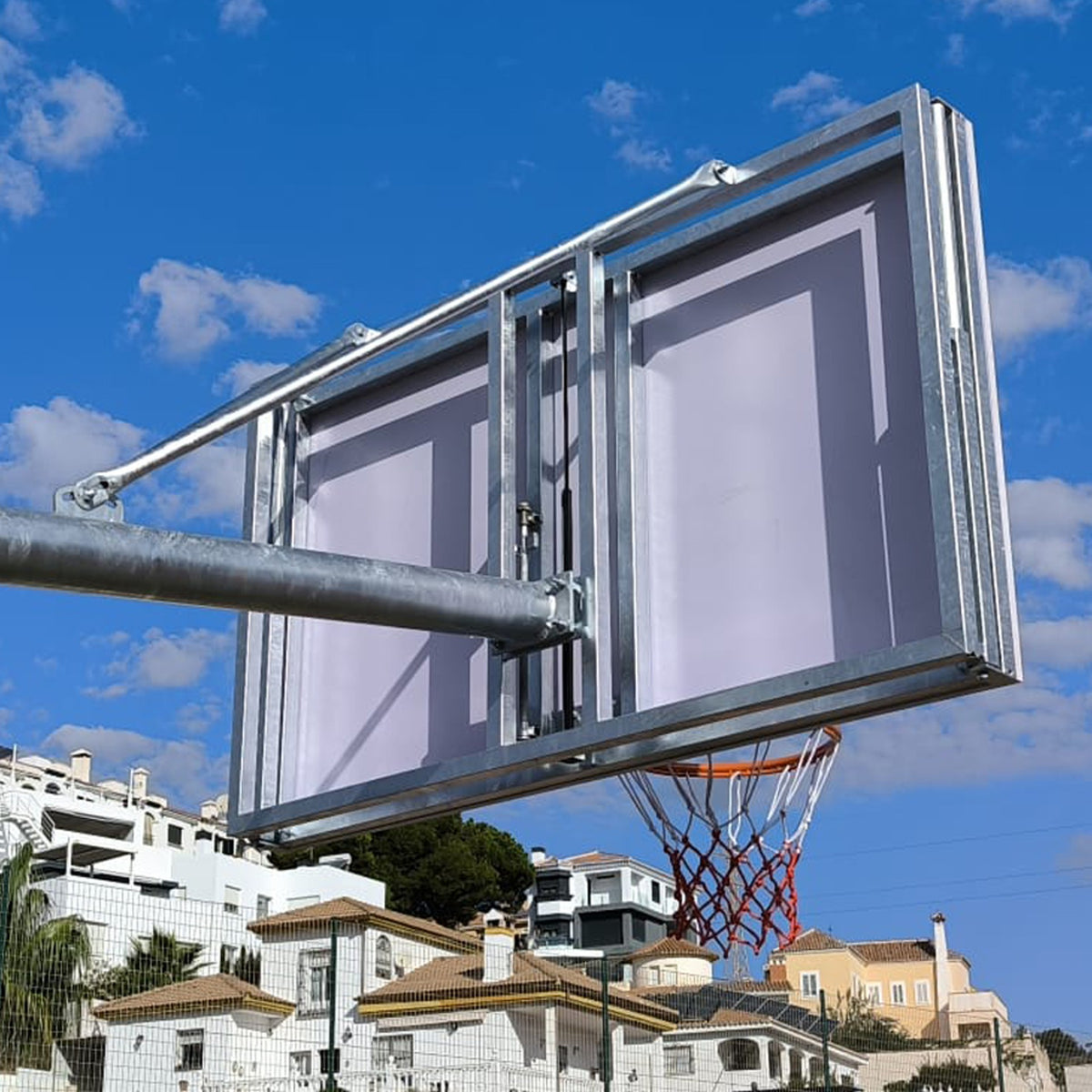 Set Of 2 Galvanized Automatic New Basket-to-minibasket Adaptation Systems For Softee Hoops