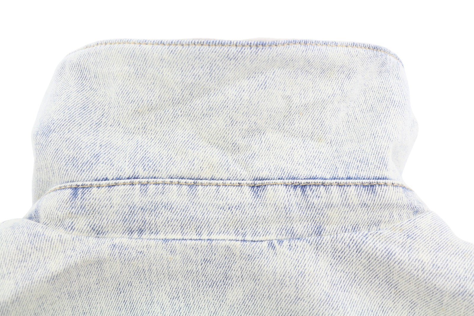 American Eagle Outfitters Women Jacketblue Faded Sherpa Lined Denim Trucker