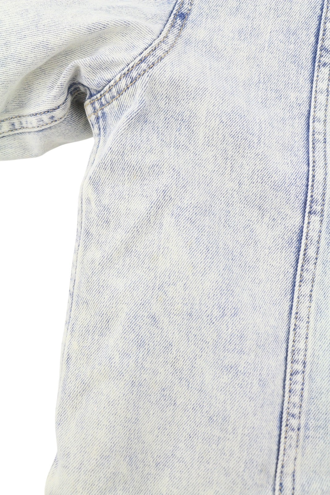 American Eagle Outfitters Women Jacketblue Faded Sherpa Lined Denim Trucker