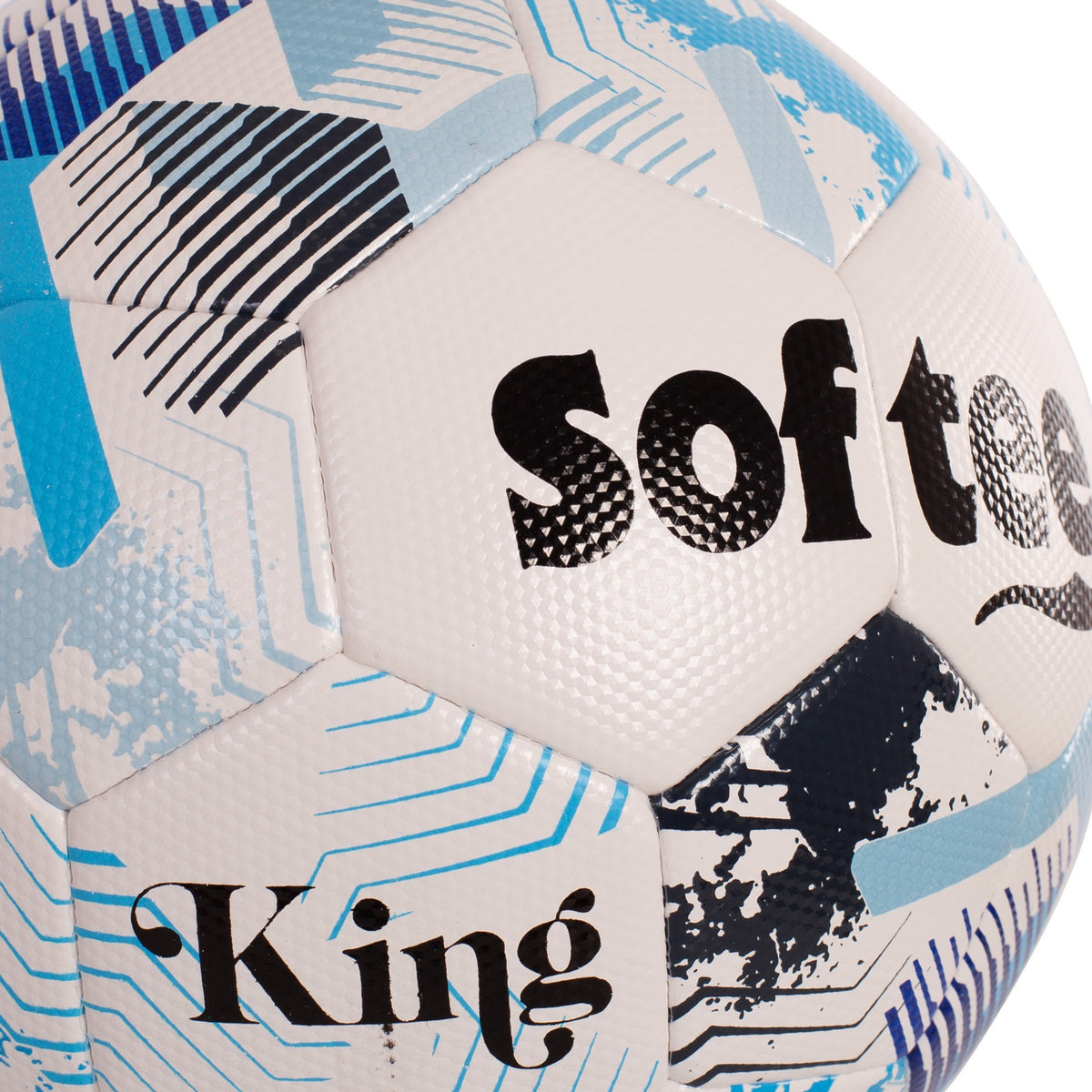 Fodboldbold Softee King Blanco/Azul