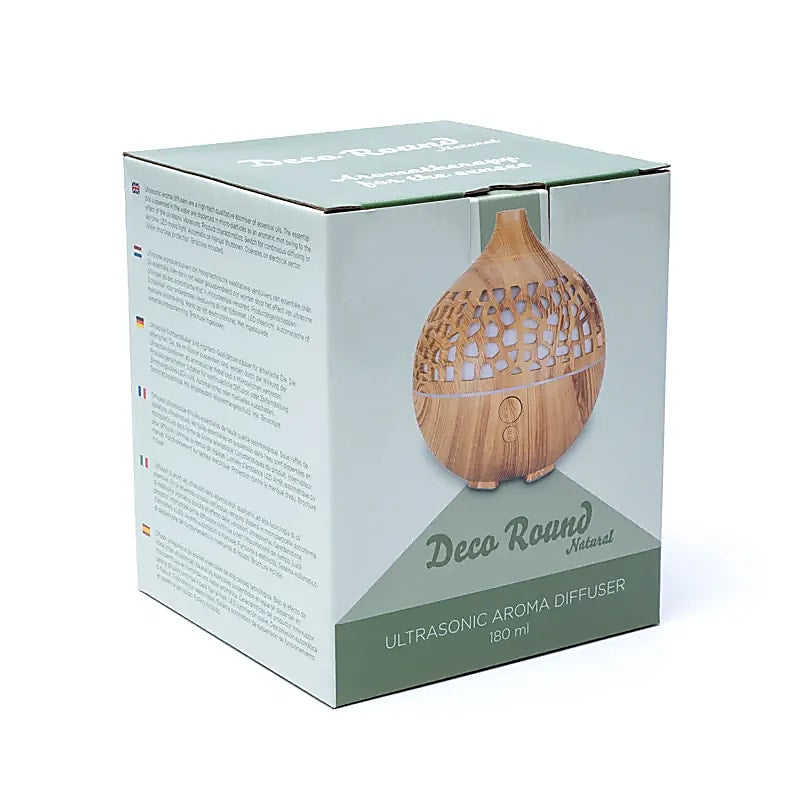 Aroma difuzér Deco Round Natural Usb - 180ml