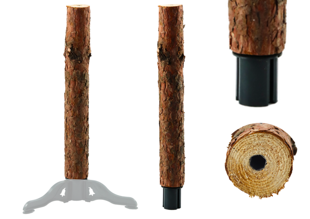 Wooden Tree Trunk Stand On Four Legs For A Christmas Tree On A Trunk