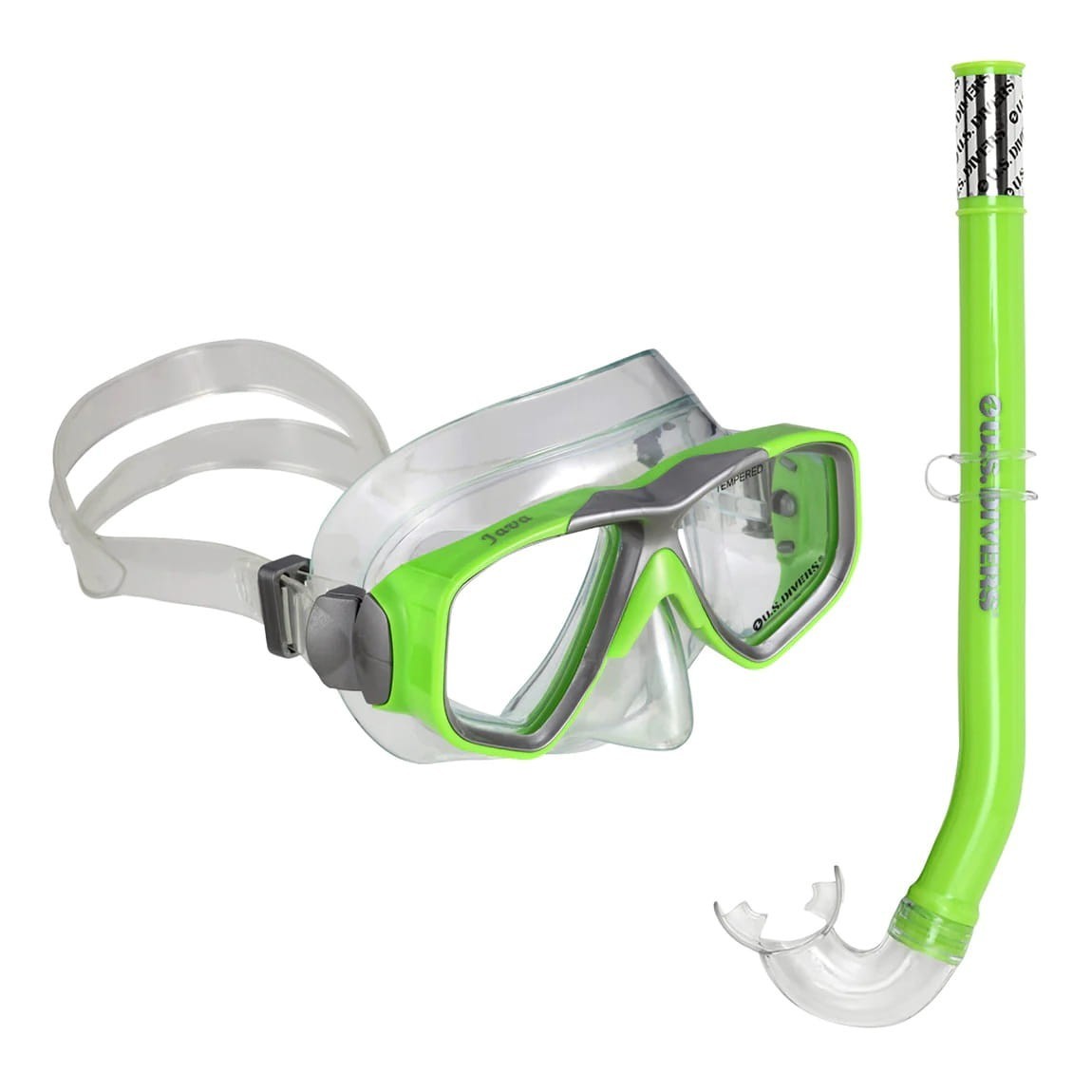 Ne. Set de mască pentru scafandri Java Junior Verde