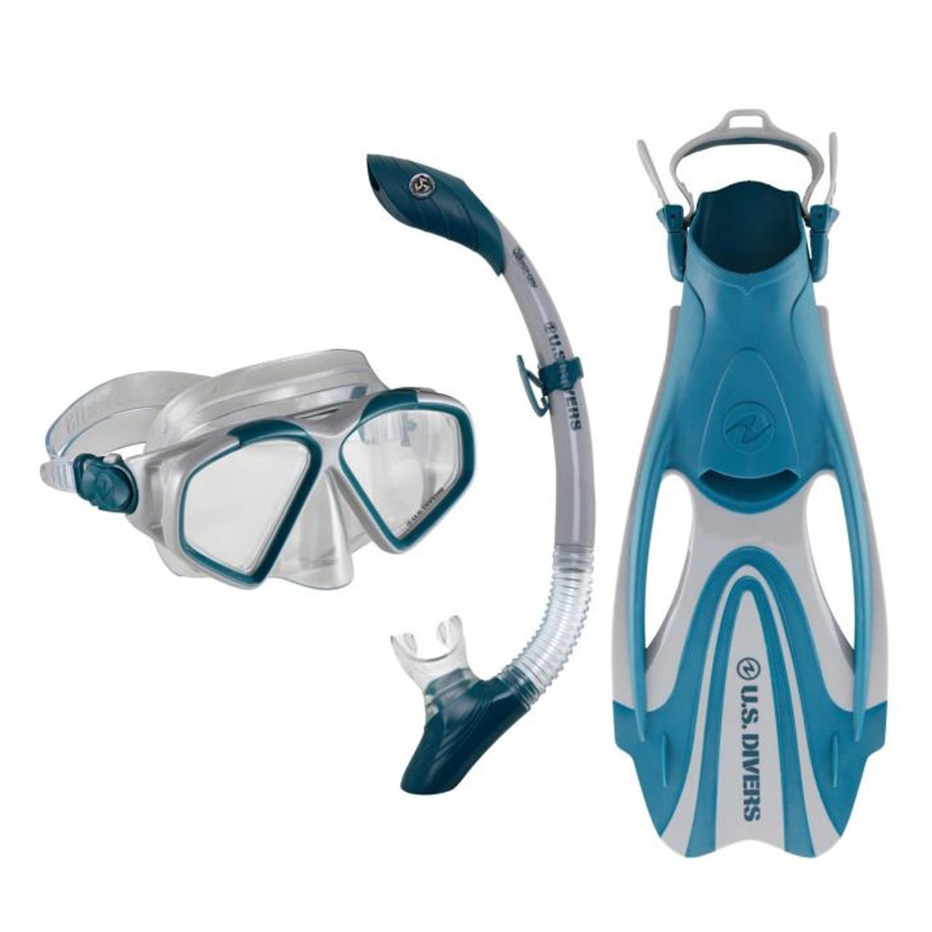 U.S. Divers Cozumel Diving Set Grå/Blå