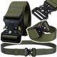 Tactical Military Belt Webbing Black 120 X 3.8cm