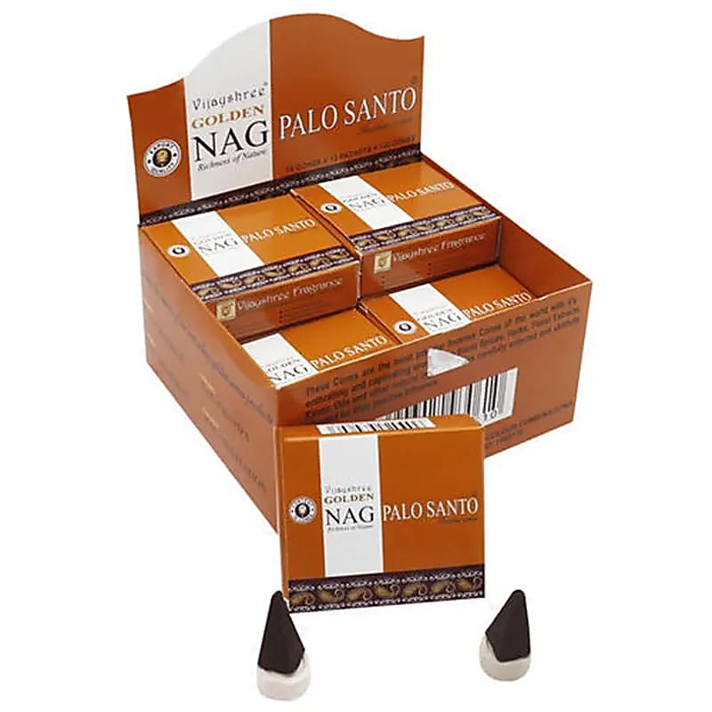 Røgelseskegler Golden Nag Palo Santo - 20gr
