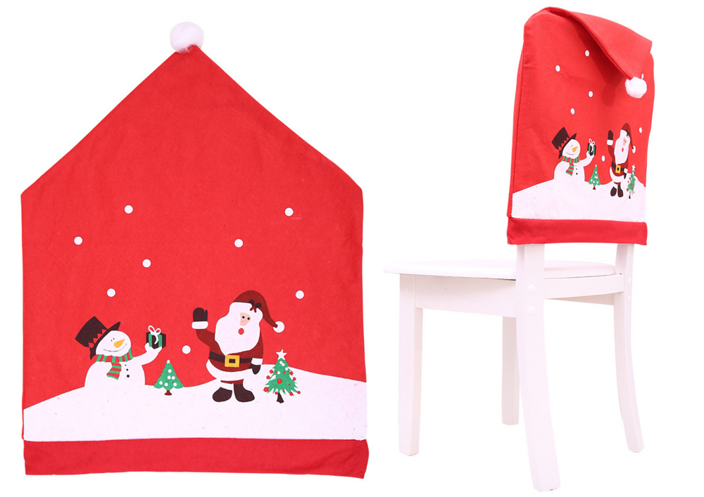 Chair Cover Christmas Red 60cm X 48cm 1pc.