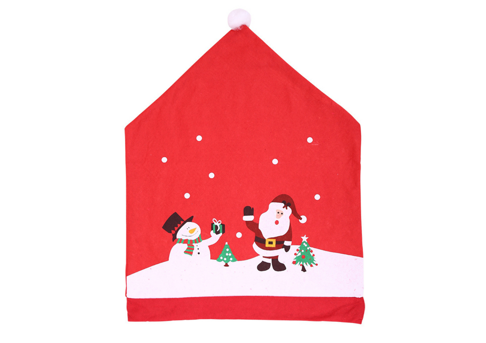 Chair Cover Christmas Red 60cm X 48cm 1pc.