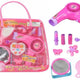 Girls Beauty Kit Hair Accessories Set Realistic Hairdryer In A Bag