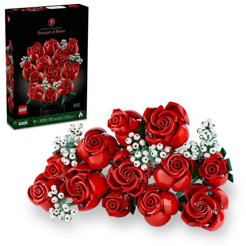 Lego Icons Bouquet Of Roses 822 Pieces 10328