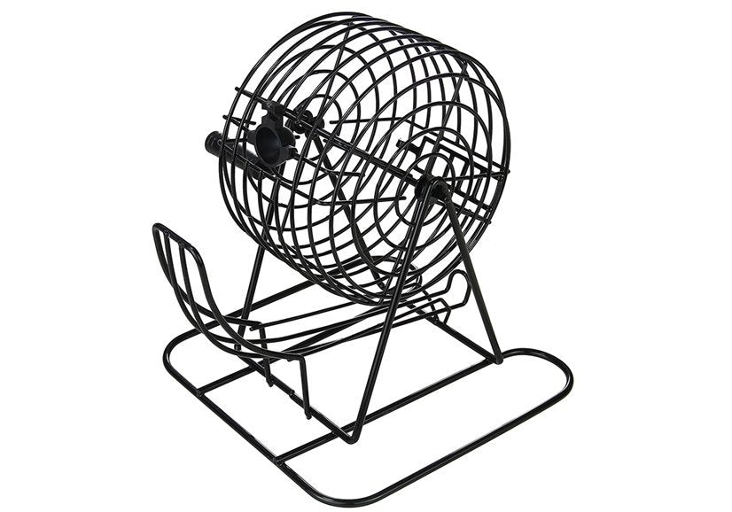 Set da gioco per bingo in metallo Macchina per lotteria con carte riutilizzabili