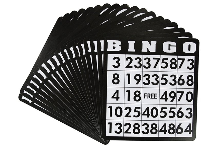 Set da gioco per bingo in metallo Macchina per lotteria con carte riutilizzabili