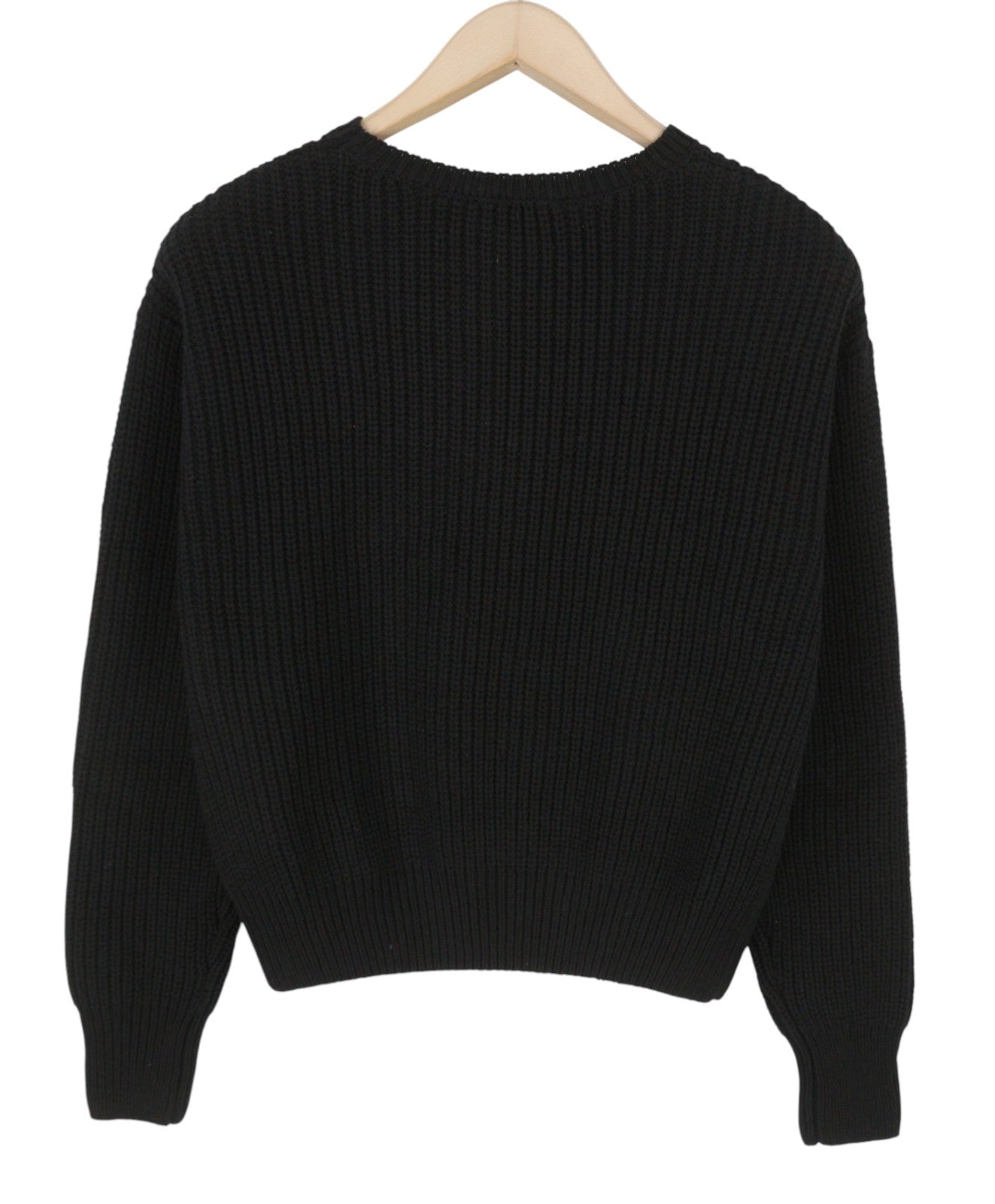 Desigual Jers Larson Damestrui Zwart geborduurd bloemengebreid oversized