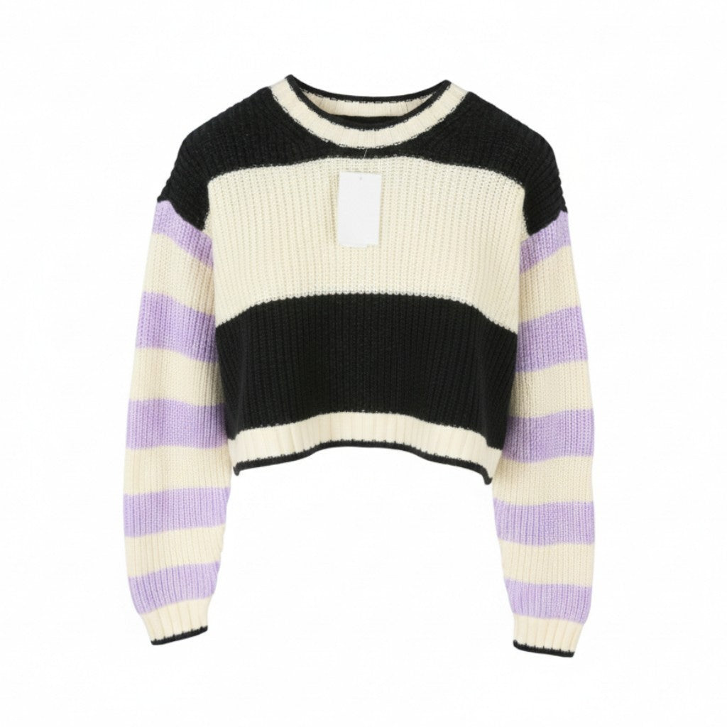 American Eagle Outfitters Donna Jumpercropped Girocollo oversize lavorato a maglia