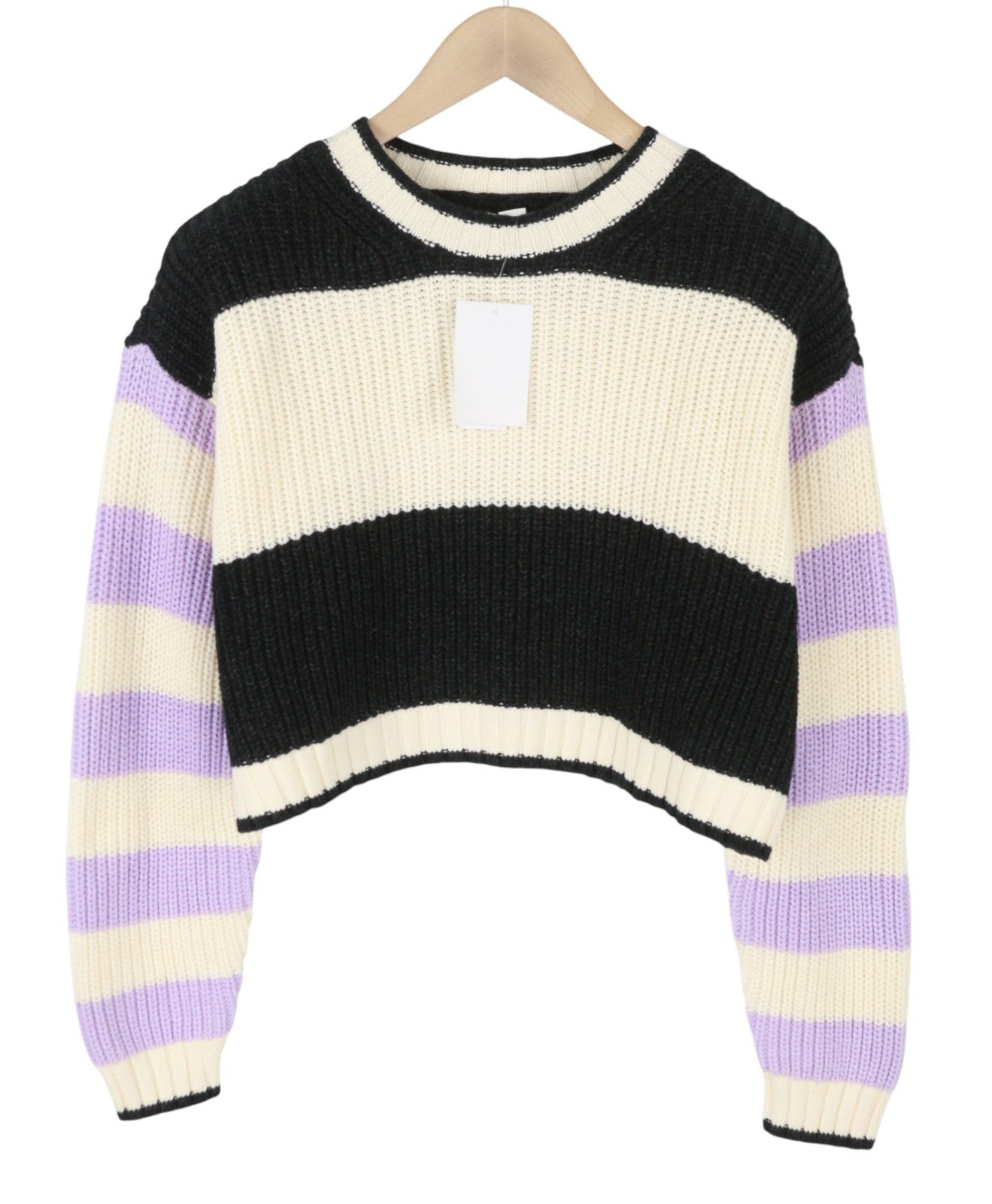 American Eagle Outfitters Donna Jumpercropped Girocollo oversize lavorato a maglia