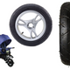 Plastic Wheel With Rubber Tire (inflatable) Pro 700 Front