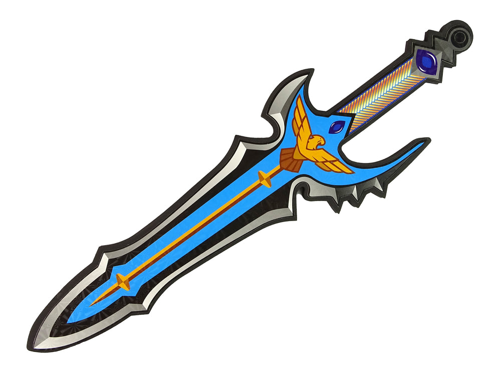 Blue Warrior Sword Shield Set From Eva Foam.