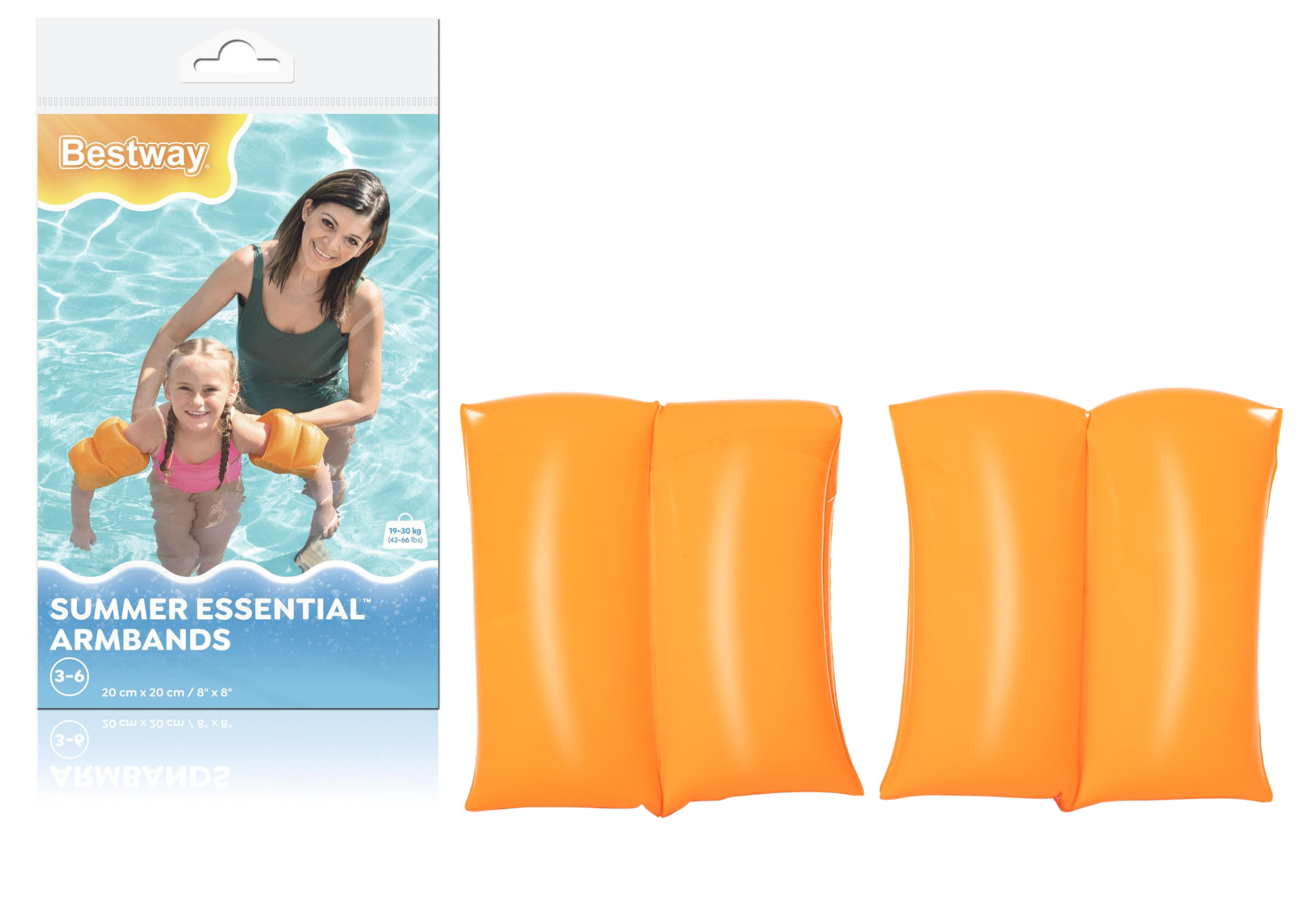 Inflatable Orange Armbands Bestway 20cm 32005