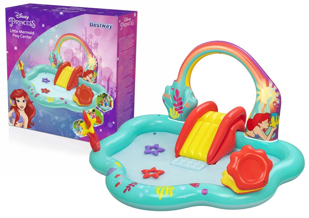 Inflatable Playground Little Mermaid 221 X 193 X 117 Cm Bestway 91097