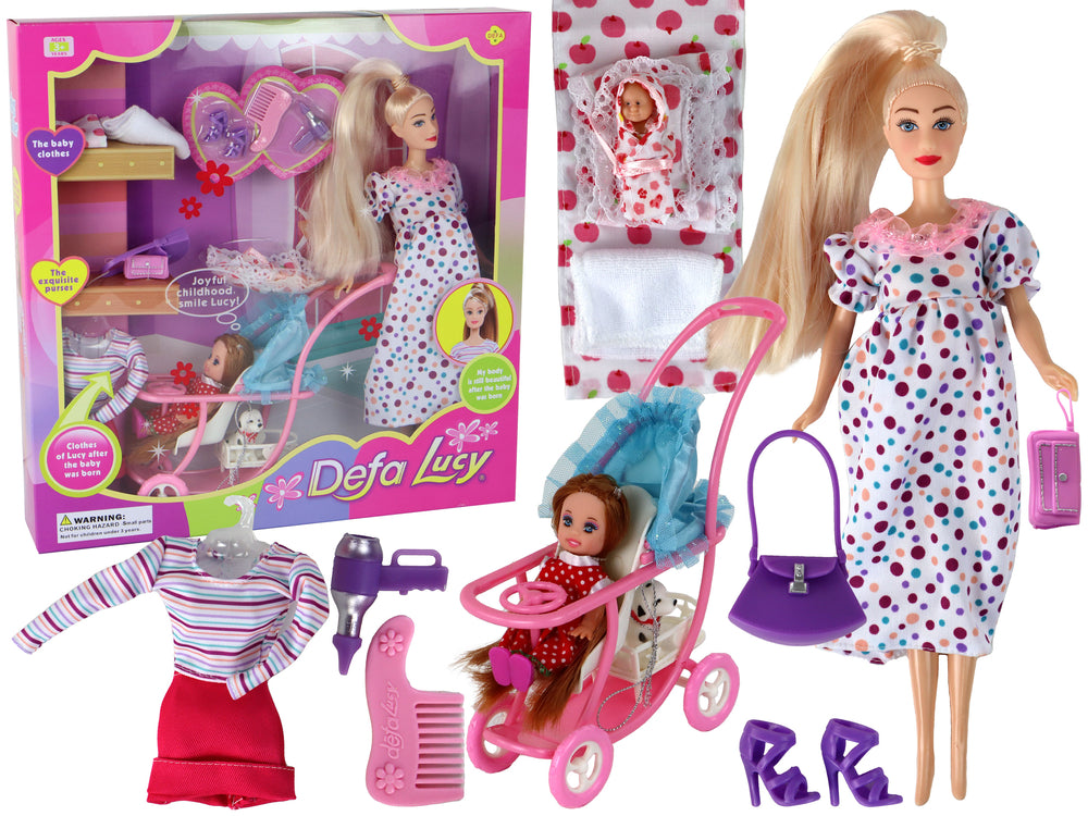 Pregnant Lucy Doll Set Xxl Accessories