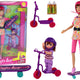 Lucy Doll Set Pink Scooter Skateboard Helmets