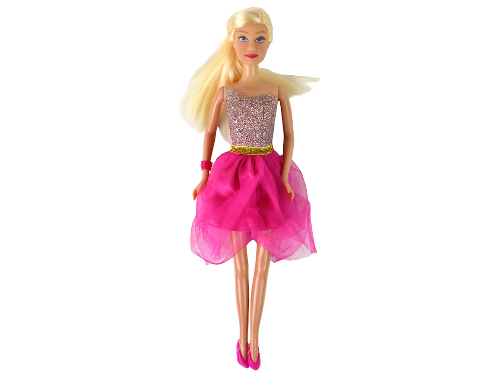 Lucy Doll Pink Glitter Dress Shoes Set
