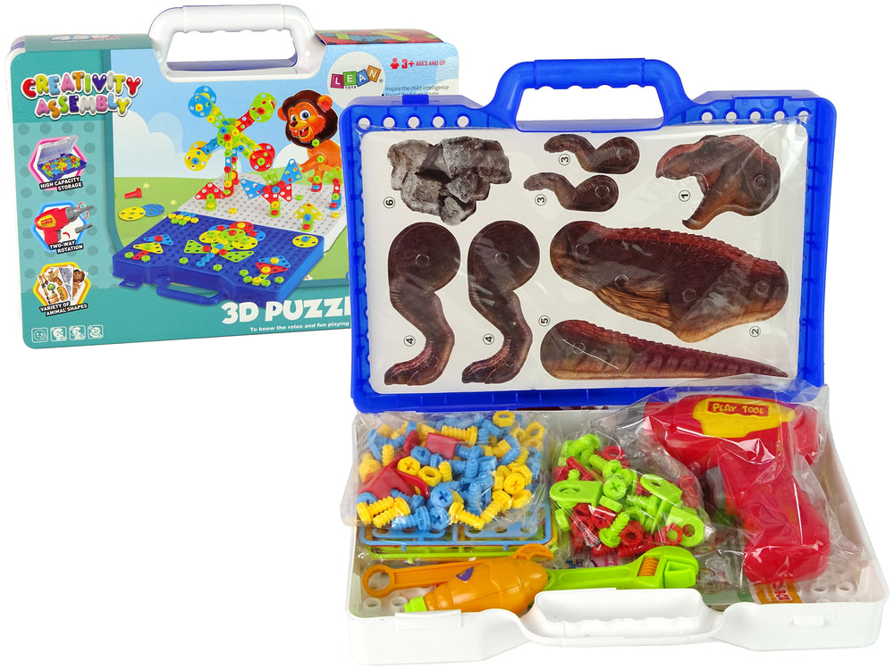 3D stavebné bloky Diy Dinosaury