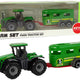 Tractor With Trailer Green