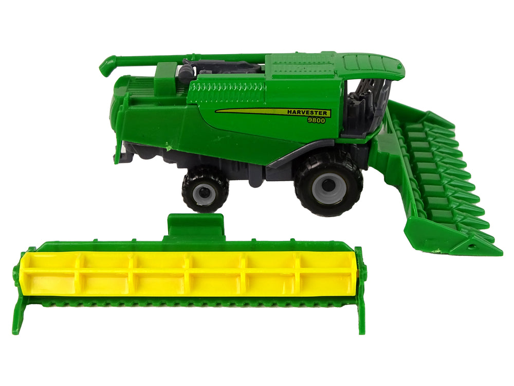 Farm Vehicle Combine With Seeder Green Yellow