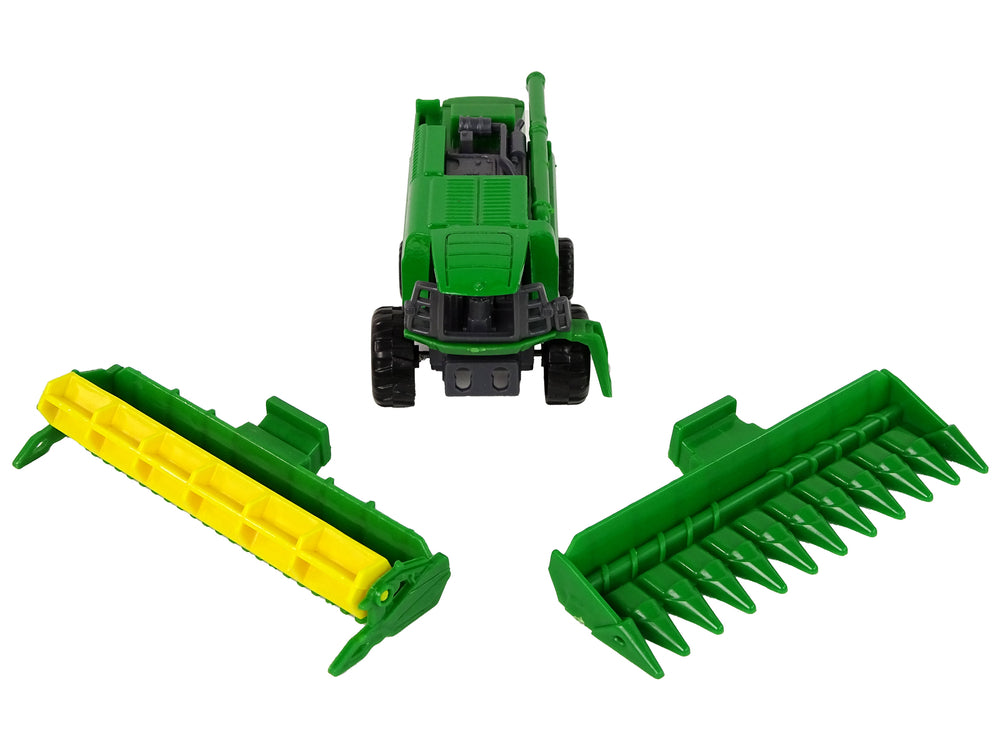 Farm Vehicle Combine With Seeder Green Yellow