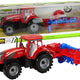 Red Tractor With Plough Friction Drive