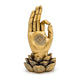 Deco Gyan Mudra Color Oro - 11,7x10x21,3 Cm