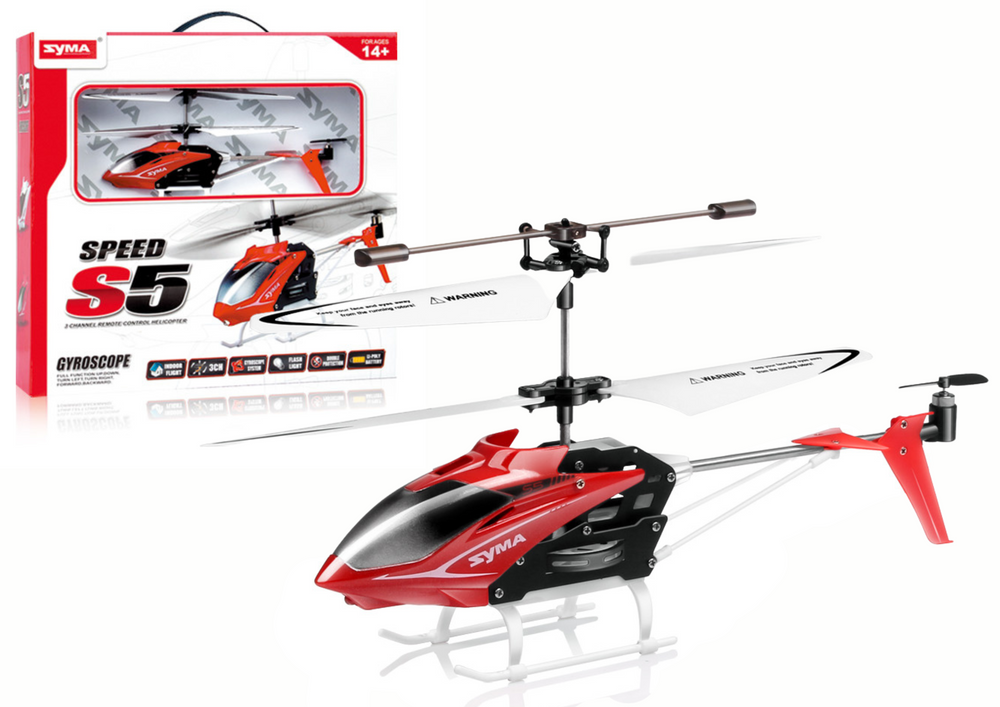 Red S5 Rc Syma Helicopter