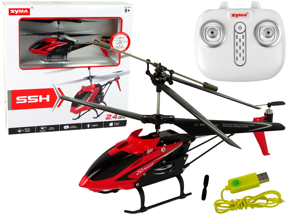 Rc Helicopter S5h Syma 2.4g Red