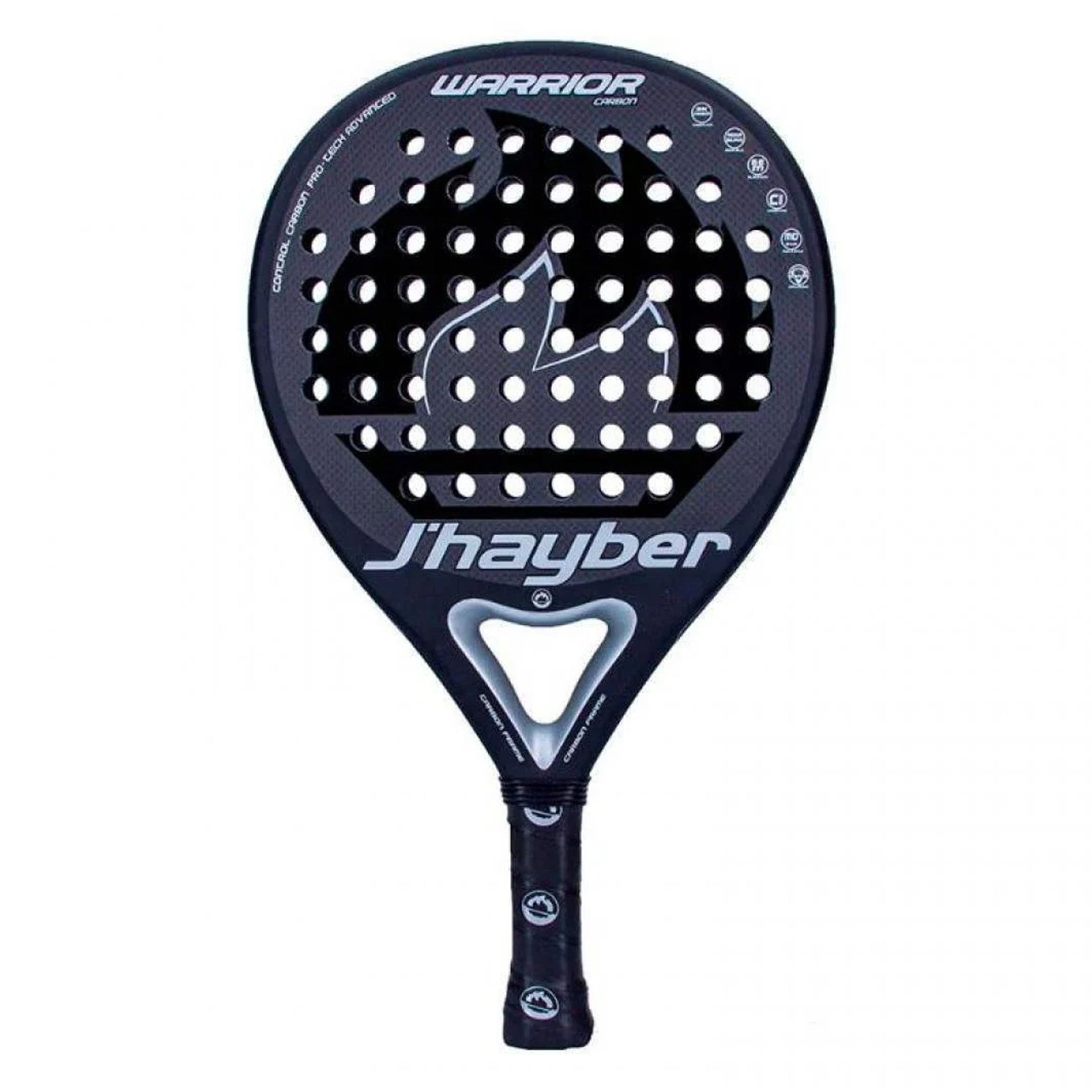 Jhayber Laochra Carbóin Padel Dubh Raicéad Ildath