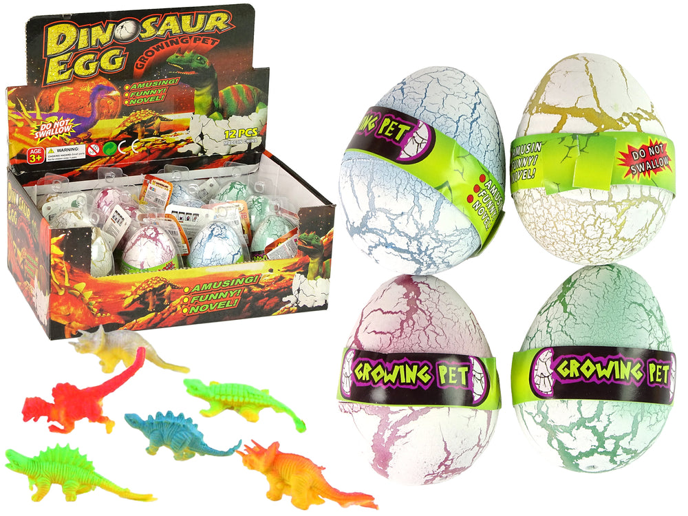 Hatching Magic Dinosaur Egg Growing 6 Cm White.
